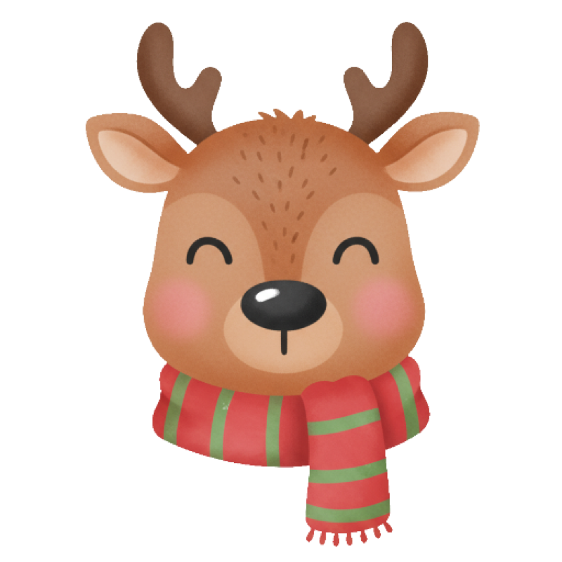 Deer Santa Character